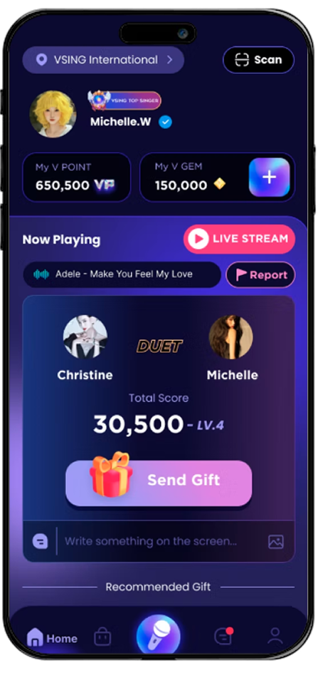VSING App UI